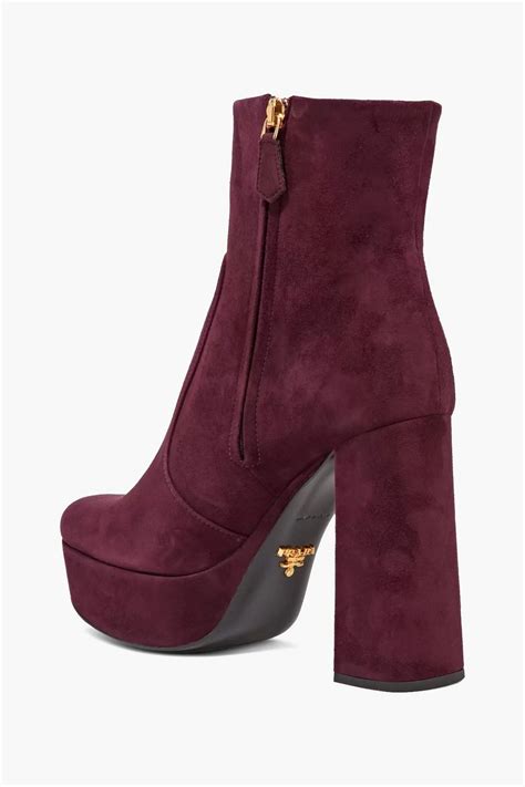 buy prada suede ankle boots|prada suede platform boots.